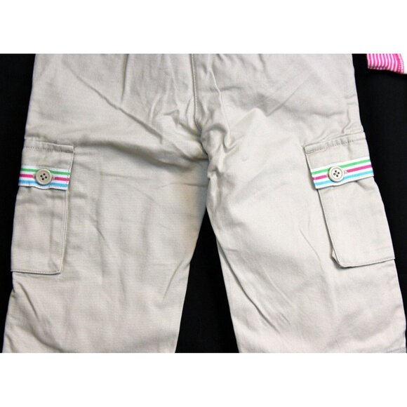 NEW 2008 Gymboree Tennis Match 2pc sz 4 Khaki Capris Hooded Shirt Dots Spring - Picture 9 of 11